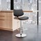 Armen Living Leland Adjustable Black Faux Leather and Chrome Finish Bar Stool LCLEBAWABL - alternate 10